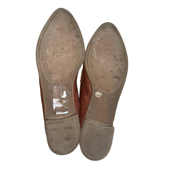 Lucky Brand Bejaz Women's 7 Slip On Brown Loafer Point Toe Flat Leather - Picture 7 of 9